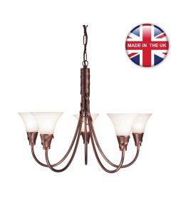 Elstead - Emily EM5-COPPER Chandelier