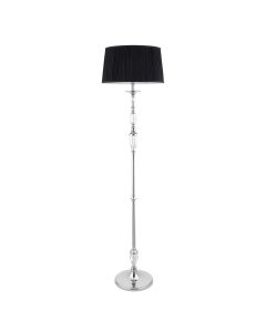 Interiors 1900 - Polina - 70386 - Nickel Black Floor Lamp