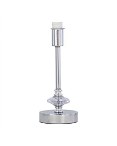 Chrome Jewelled Stick Table Lamp Base Only