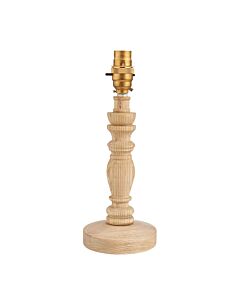 Endon Lighting - Bibury - 110937 - Ash Wood Aged Brass Base Only Table Lamp