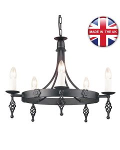 Elstead - Belfry BY5-BLACK Chandelier