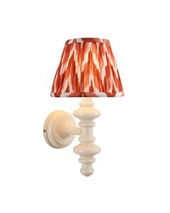 Endon Lighting - Carnaby & Zigzag 20cm - 114444 - White Orange Wall Light