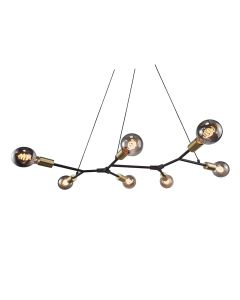 Nordlux - Josefine - 2010303003 - Black Brass 7 Light Ceiling Pendant Light