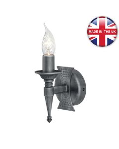 Elstead - Saxon SAX1-BLK-SIL Wall Light