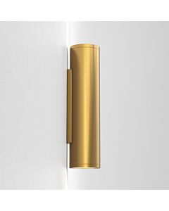 Astro Lighting - Ava - 1428021 - Brushed Brass Clear Glass 2 Light IP44 Outdoor Wall Washer Light