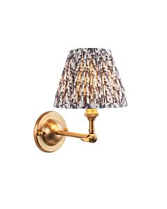 Endon Lighting - Dome Wing & Leaf 16cm - 115621 - Aged Brass Grey Wall Light