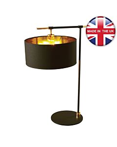 Elstead Lighting - Balance - BALANCE-TL-BKPB - Black Brass Table Lamp With Shade