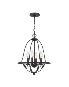 Quoizel Lighting - Bradbury - QZ-BRADBURY-4P-GK - Grey Ash 4 Light Ceiling Pendant Light