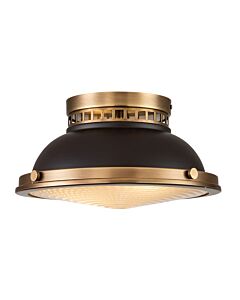 Hinkley Lighting - Amelia - HK-AMELIA-F-M-RB - Buckeye Bronze Clear Glass 2 Light Flush Ceiling Light
