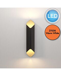 Astro Lighting - Ako - 1481017 - LED Black Gold Wall Washer Light