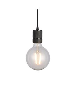 Endon Lighting - Urban - 76586 - Black Chrome Ceiling Pendant Light