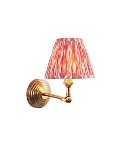 Endon Lighting - Obelisk Wing & Ikat 16cm - 115706 - Aged Brass Pink Wall Light