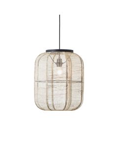 Endon Lighting - Zaire - 101689 - Black Natural Ceiling Pendant Light