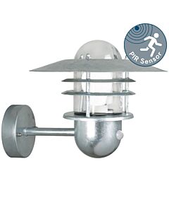 Nordlux - Agger - 74501031 - Galvanized Steel Clear Glass IP54 Outdoor Sensor Wall Light