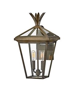 Hinkley Lighting - Palma - HK-PALMA-M-BU - Burnished Bronze Clear Glass 2 Light IP44 Outdoor Wall Light