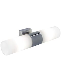 Nordlux - Tangens Double - 17141029 - Chrome Opal Glass 2 Light IP44 Bathroom Strip Wall Light