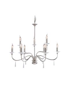 Elstead - Finsbury Park FP9-POL-NICKEL Chandelier