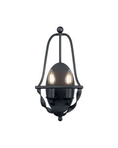 Quoizel Lighting - Bradbury - QZ-BRADBURY2-GK - Grey Ash 2 Light Wall Light