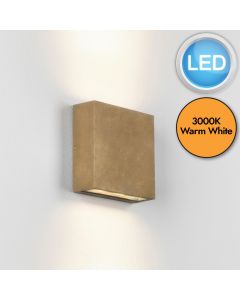 Astro Lighting - Elis Twin LED 1331013 - IP54 Solid Brass Wall Light