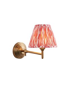 Endon Lighting - Obelisk Fold & Ikat 16cm - 115722 - Aged Brass Pink Wall Light