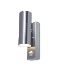 Rado - Stainless Steel IP44 Outdoor Motion Sensor Up Down GU10 Wall Light