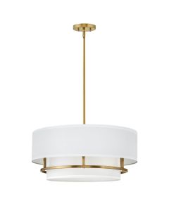 Hinkley Lighting - Graham - HK-GRAHAM-L-LCB - Brass 4 Light Flush Ceiling Light