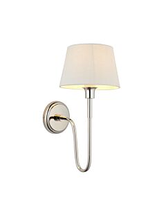 Endon Lighting - Rouen - 103363 - Nickel Ivory Wall Light