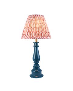 Endon Lighting - Myrtle & Ripple 25cm - 116348 - Blue Warm Brass Pink Table Lamp With Shade