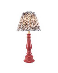 Endon Lighting - Myrtle & Leaf 25cm - 116355 - Pink Warm Brass Grey Table Lamp With Shade