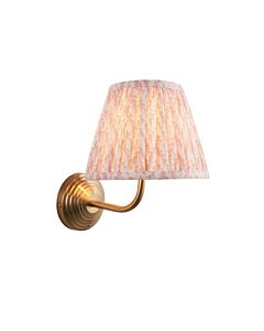 Endon Lighting - Obelisk Arc & Leaf 20cm - 116002 - Aged Brass Peach Wall Light