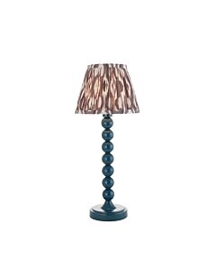 Endon Lighting - Higgledy & Ikat 20cm - 116272 - Blue Grey Table Lamp With Shade