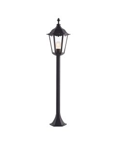 Endon Lighting - Burford - 76550 - Black Clear Glass IP44 Outdoor Post Light