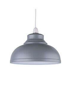 Dome - Grey Easy Fit Metal Pendant Shade