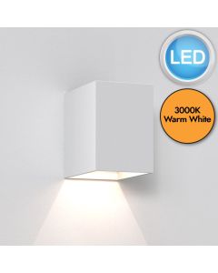 Astro Lighting - Oslo 100 LED 1298005 - IP65 Textured White Wall Light