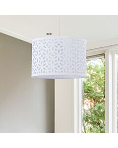 White Laser Cut 30cm Pendant Lightshade