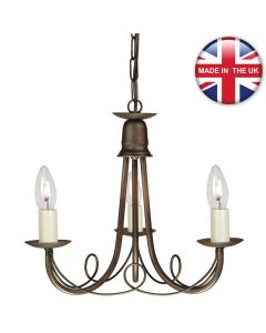 Elstead - Minster MN3-BLK-GOLD Chandelier