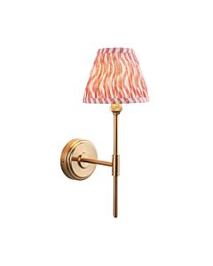 Endon Lighting - Step T Bar & Ripple 16cm - 115765 - Aged Brass Pink Wall Light