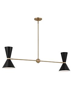 Kichler Lighting - Phix - KL-PHIX-2-LINEAR-CBB - Black Light Bronze 4 Light Ceiling Pendant Light