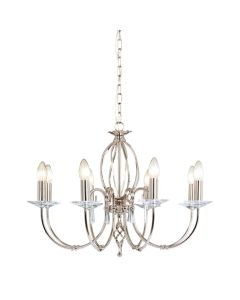 Elstead - Aegean AG8-POL-NICKEL Chandelier