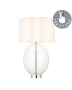 Feit electric moon light deals white touch table lamp