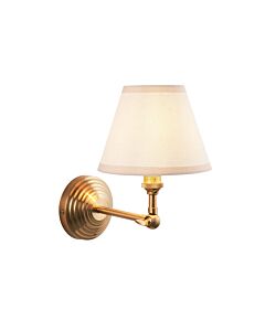 Endon Lighting - Obelisk Wing & Ivy 16cm - 115717 - Aged Brass Vintage White Wall Light