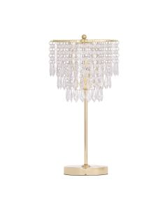 Cascada - Gold and Acrylic Crystal Jewelled Table Lamp