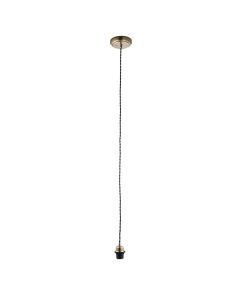 Endon Lighting - Cable Set - 61809 - Antique Brass Flex Suspension Ceiling Pendant Light