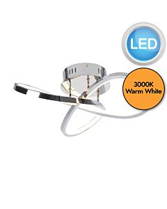 Polished Chrome LED Loop Flush Fitting