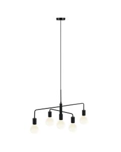 Nordlux - Gloom 5-Spot - 2113053003 - Black 5 Light Ceiling Pendant Light