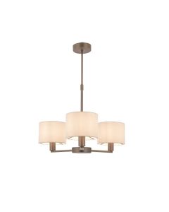 Endon Lighting - Daley - 73016 - Antique Bronze Marble 3 Light Ceiling Pendant Light