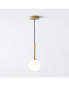 Astro Lighting - Tacoma - 5036001 & 1429024 - Antique Brass Opal Glass IP44 Ceiling Pendant Light