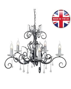 Elstead - Amarilli AML5-BLK-SILVER Chandelier