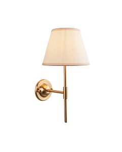 Endon Lighting - Dome T Bar & Ivy 20cm - 115979 - Aged Brass Vintage White Wall Light