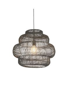 Webb - Black Rattan Ceiling Pendant Light